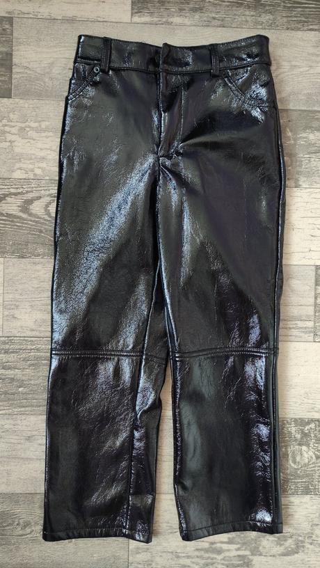 Kalhoty lesklé dívčí latexové, primark,134