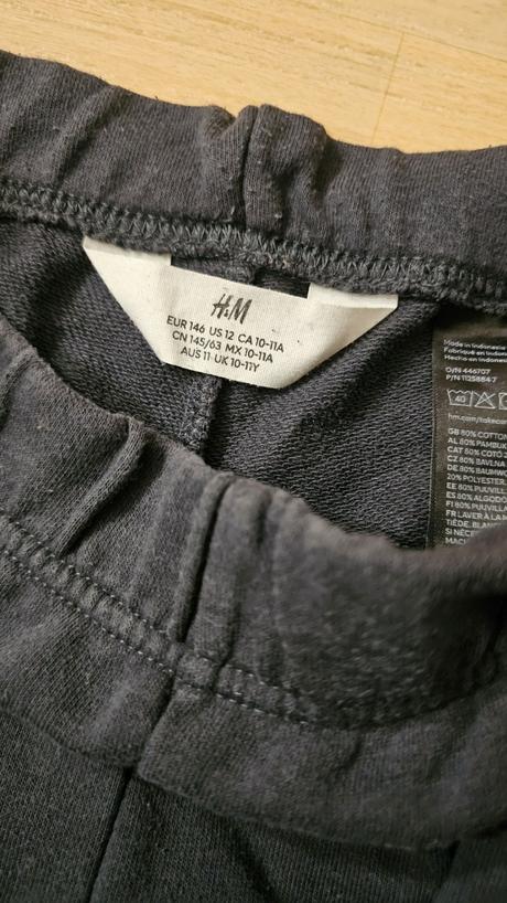 Tepláky kapsáče tm. modré hm, h&m,146