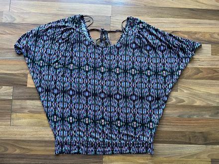 Netopýr vzor top s výkrojem do zad, vel 44/xxl, ff, xxl