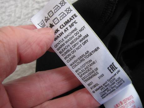 Černé bavlněné pružné šortky, marks & spencer,122