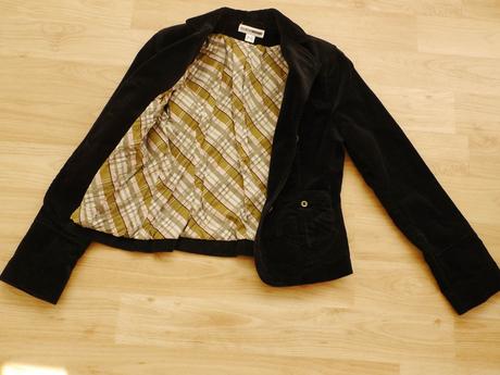 Cerne manzestrove sako vel. 34 flash lights, s