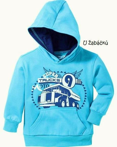 Mikina-klokanka s kapucí s truckem vel. 128/134, bonprix,128 / 134