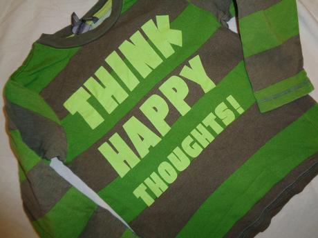 Zelenohnědé pruhované tričko 98/104, h&m,104