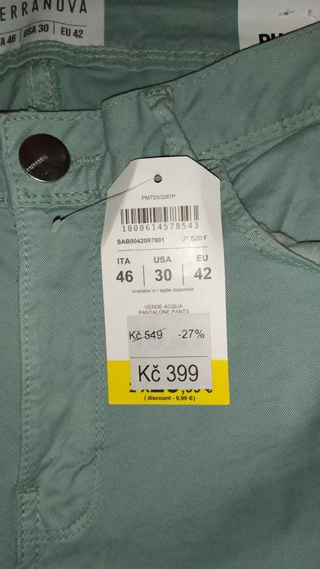 Kalhoty, terranova,42