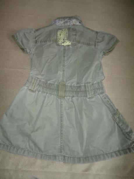 Hezké khaki šatičky z c+a, vel. 92/98, palomino,92