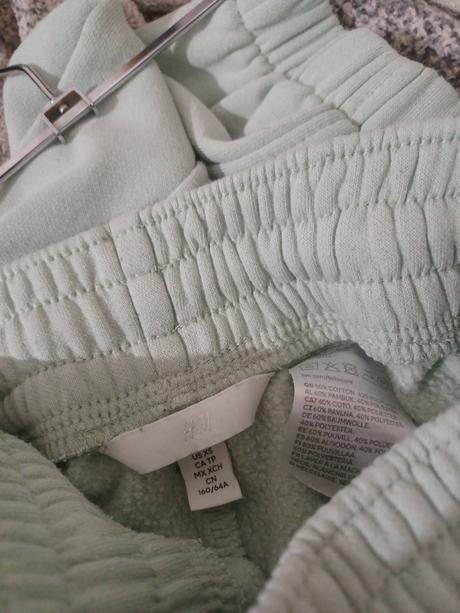 Zelenkavé tepláky h&m xs/158, h&m,158