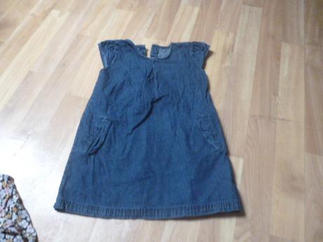 Riflové šaty vel. 3-4, 104