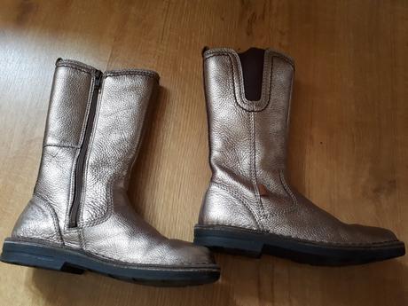 Krásné kožené kozačky ecco, ecco,31