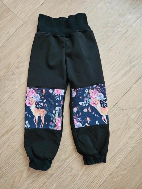 Zateplené softshellové kalhoty, vel. 92, 92