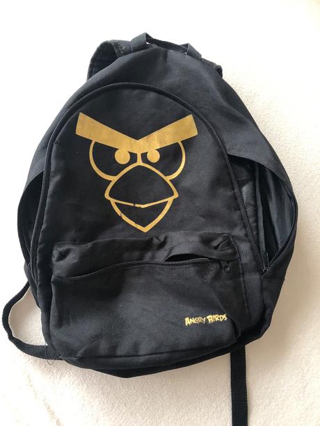 Batoh cerny angry birds, h&m