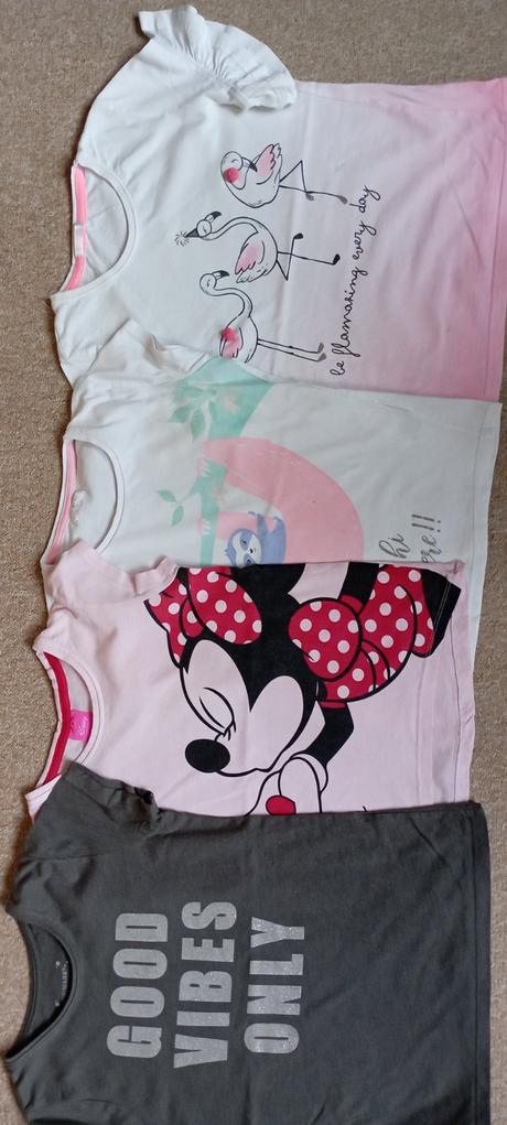4x tričko zn."primark, disney,girls" vel."128-134", primark,128