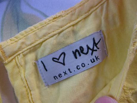 Krásné plátěné šaty s vyšívanou bordurou next, next,116