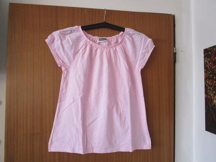 Pěkná růžová bavl. halenka - tričko, vel. l, l