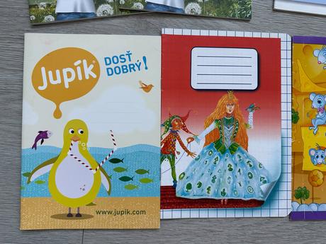 Dětské školní sešity a5, 12 ks,