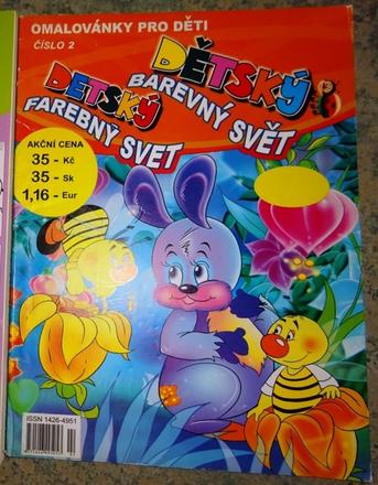Omalovánky  dětský barevný svět, 