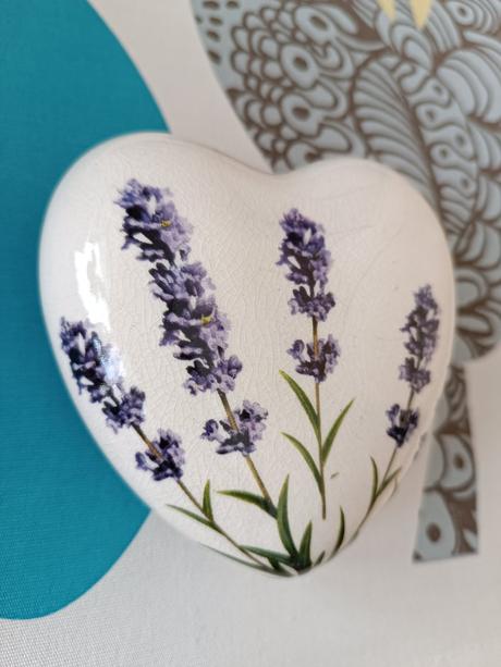 Levandulové srdíčko - dekorace, 