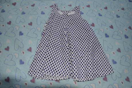 Bavlněné puntíkaté šaty letní, 128