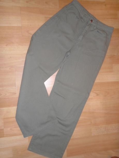 Kalhoty rovné khaki vel m 36/38, m