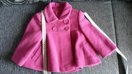 Malinový flaušový kabátek, st. bernard,80