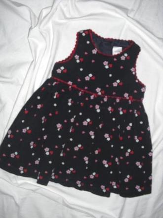 Krásné květované manžestrové šaty, next,74