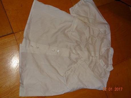 Bílá halenka krátký rukáv, 146