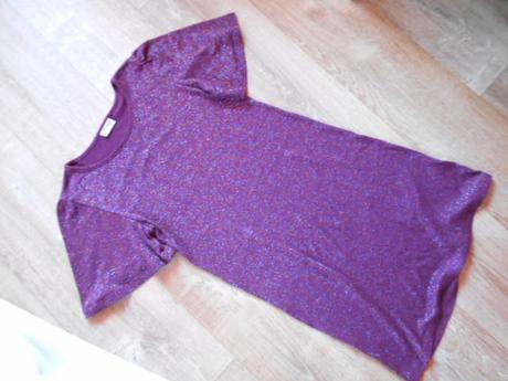 Fialové úpletové šaty vel. 15 let, next,164