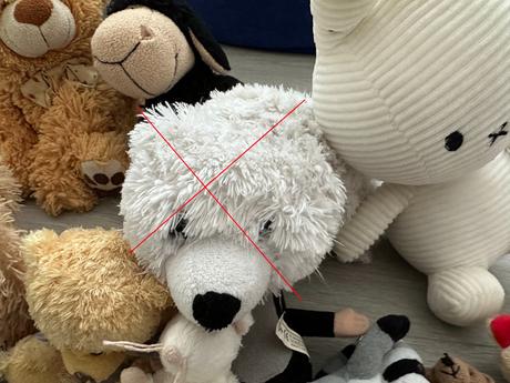 Plyšová zvířátka - medvěd, králík, mýval, 6 ks,