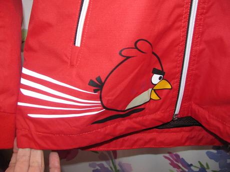 Přechodná chlapecká bunda s kapucí angry birds, reima,140