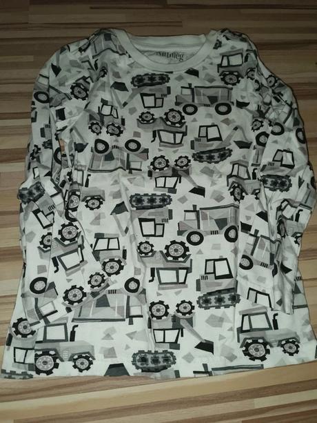 Tričko s bagry 116 nutmeg, nutmeg,116