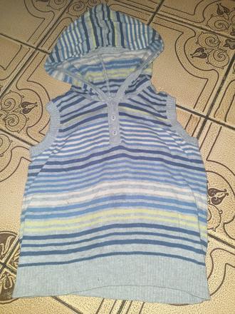 Klučičí vesta proužky vel. 92 - 98, 92