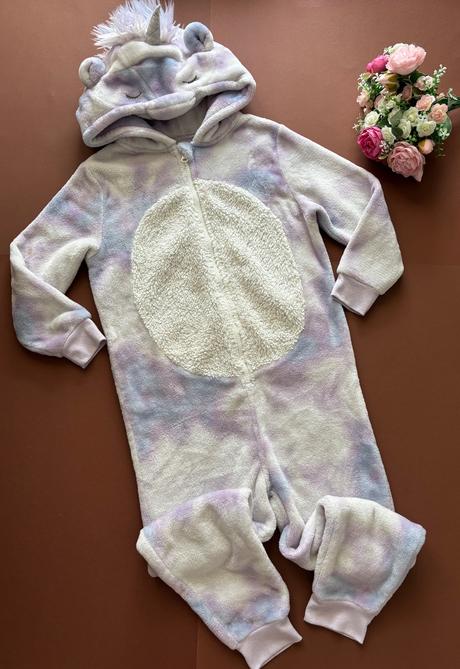 Ob/ unicorn overal coral flece - v. 128 zn. next, next,128