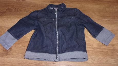 Jarní bundička z džínoviny, vel. 92, 92