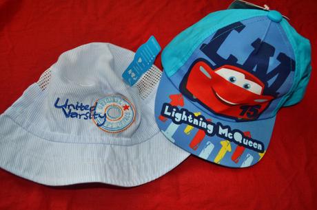 2x kšiltovka s autem disney a klobouk, na 9-24 m., disney,74 / 80 / 86 / 92