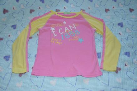 Růžové tričko s potiskem, 128