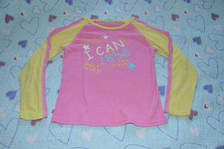 Růžové tričko s potiskem, 128