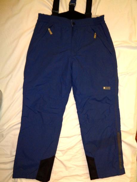 Luxusní modré oteplovací kalhoty port louis, xl