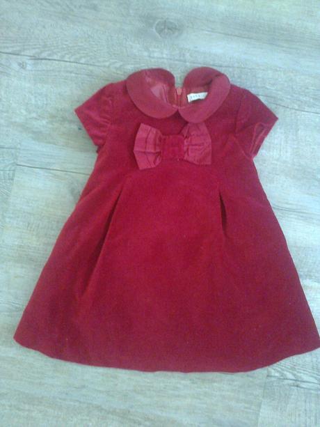 Sametové šatičky s mašlí, 74