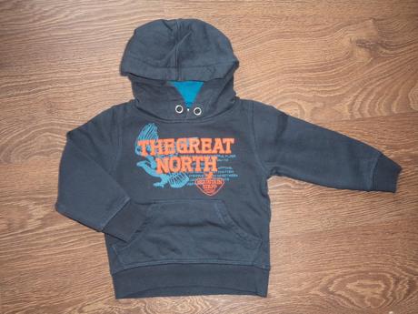 Tmavě modrá mikina "klokanka", c&a,86