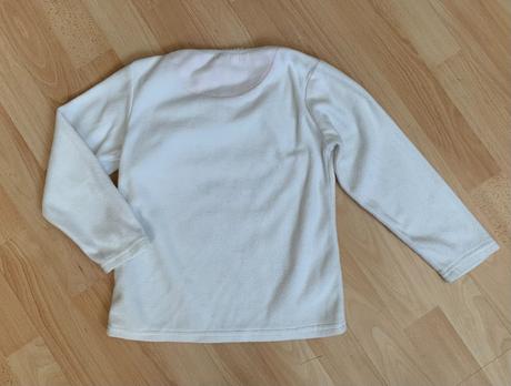 Fleecová mikina se zajíčkem yd vel. 122/128, 122