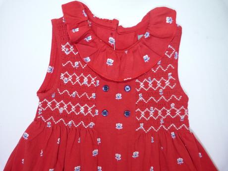 Červené bavlněné šaty vel.92, next,92