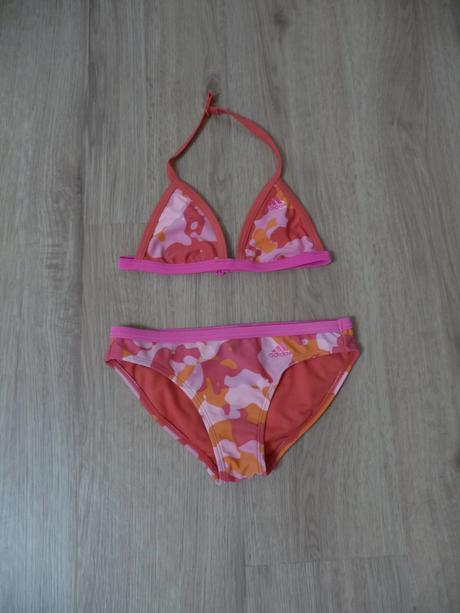 Dívčí dvoudílné plavky zn. adidas vel. 140, adidas,140
