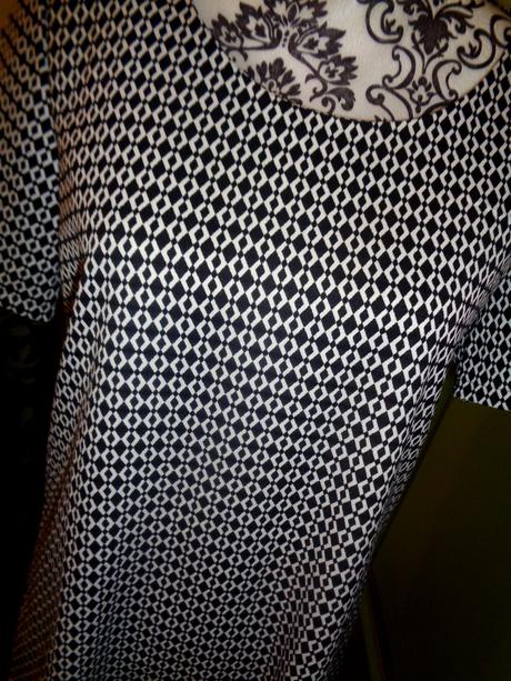 Luxusní černobílé šaty, esmara,38