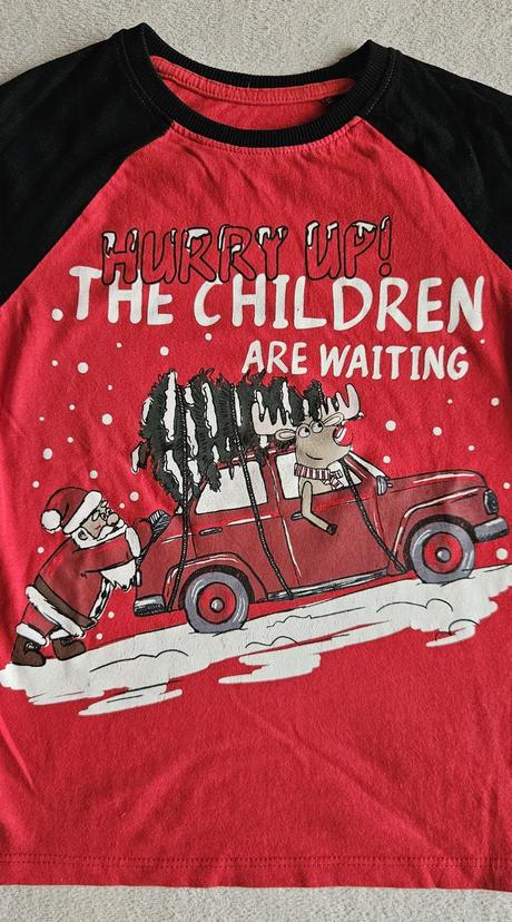 2x chlapecké tričko, halloween a vánoční, 110/116, pepco,110