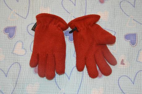 Oteplené fleesové rukavice prstové, 110