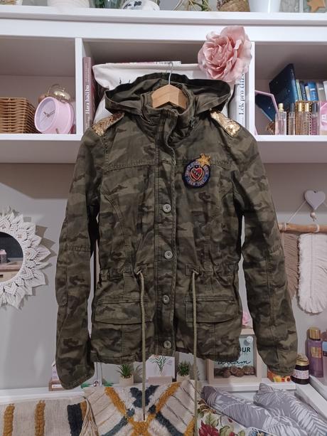 Army parka kabátek bunda tommy hilfiger xs/s, tommy hilfiger,s