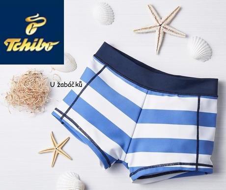 Klučičí pruhované plavky tchibo vel. 122/128, tchibo,122 / 128
