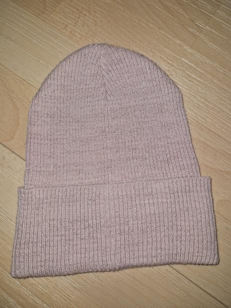 Čepice béžová lesklá hm, h&m,134