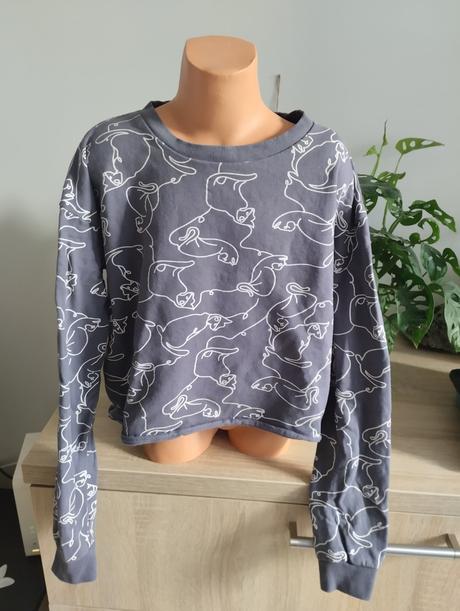 Dívčí cropp top mikina, 158