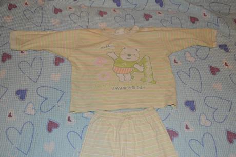 Bavlněné pyžamko s medvídkem, 80