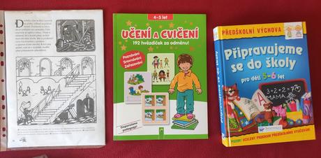 Pracovní sešity,úkoly,knížky pro předškoláky, 